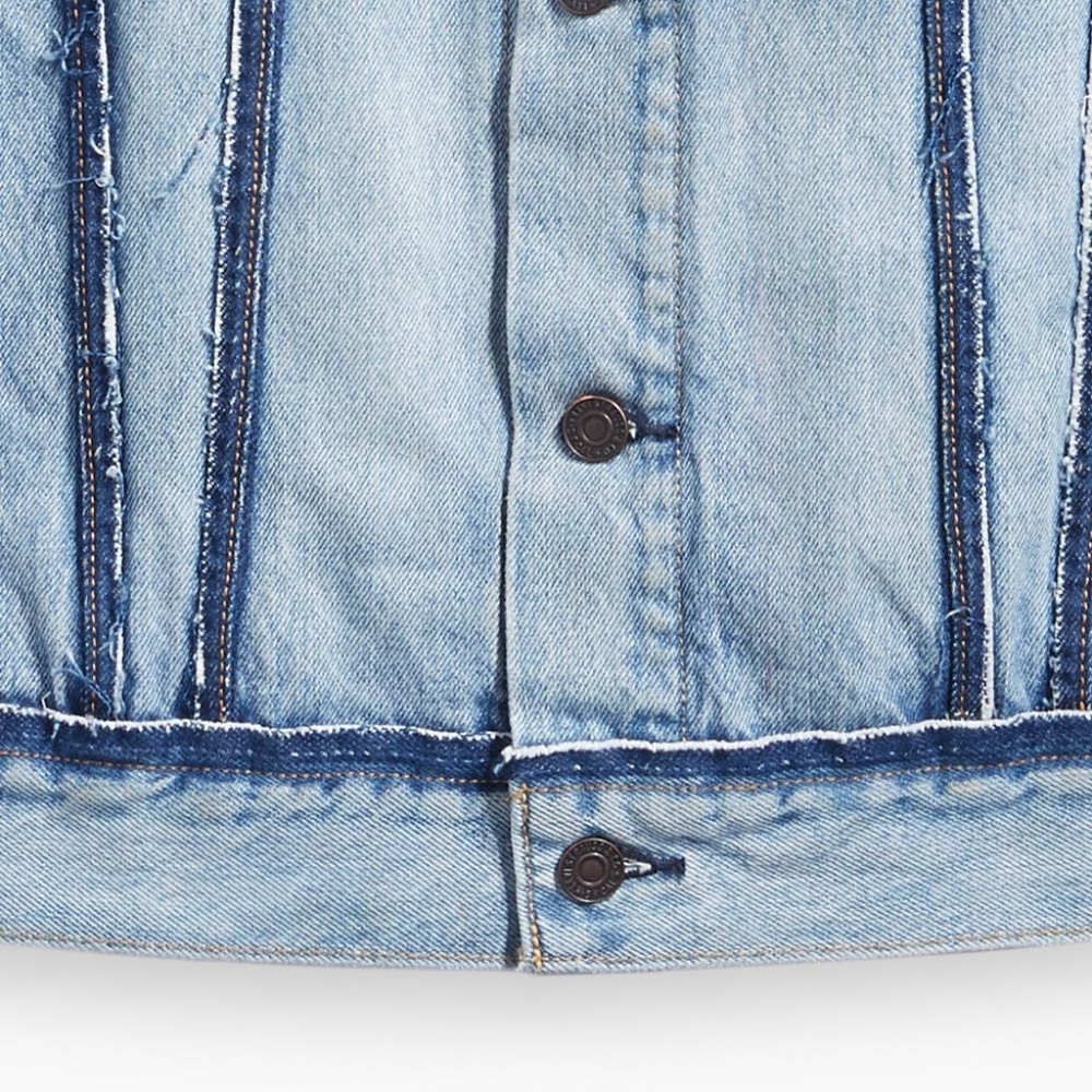 Levi's Denim Trucker Inside Out Jacket Retro RARE! - Picture 3 of 8